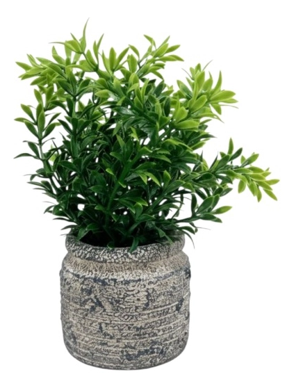 SET 2 PLANTAS ARTIFICIALES ARBUSTO FOLLAJE RUSTICO JHN - 1