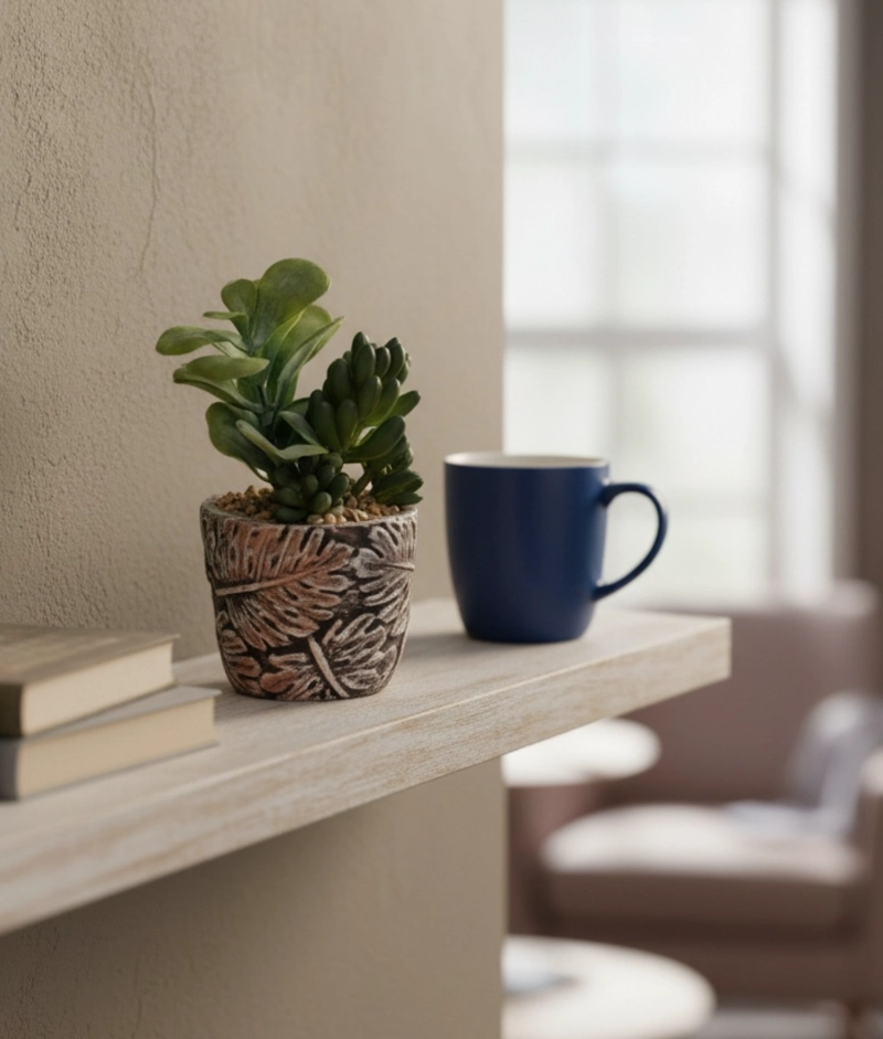 SET 2 PLANTA DECORATIVA SUCULENTA ADORNO HOGAR JHN - 8