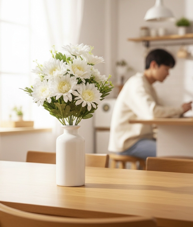 SET 2 FLORES ARTIFICIALES RAMO DECORATIVO GIRASOLES JHN - 4