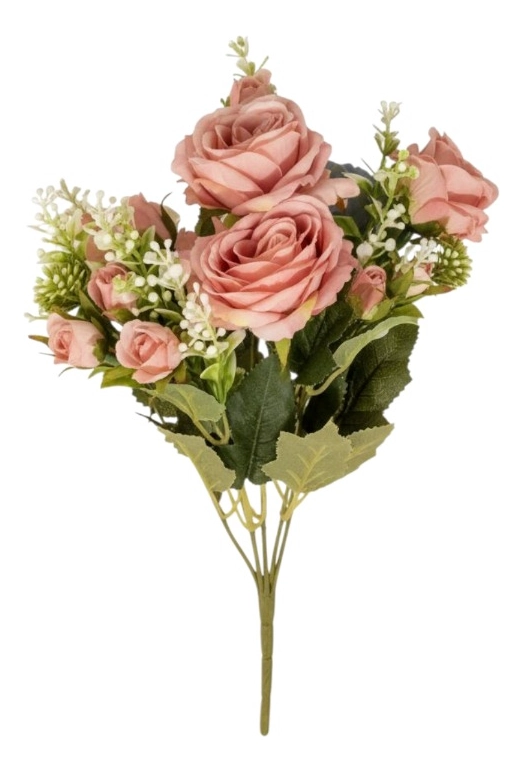 SET 4 RAMO FLORES ARTIFICIALES ROSAS SILVESTRES ADORNO JHN - 3