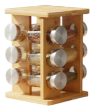 ESPECIERO ORGANIZADOR DECORATIVO ALMACENAMIENTO ELEGANTE JHN - 3