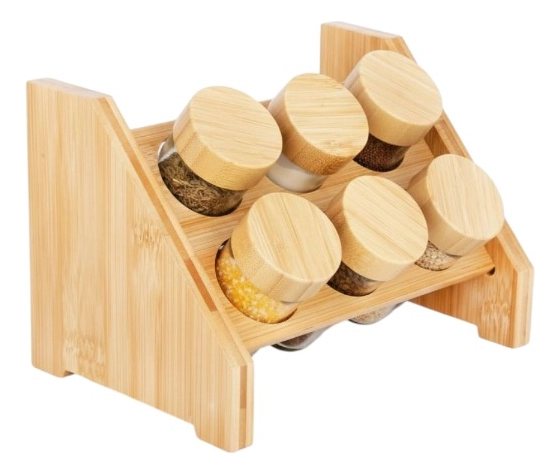 ESPECIERO DECORATIVO NATURAL ORGANIZADOR ALMACENAMIENTO JHN - 3