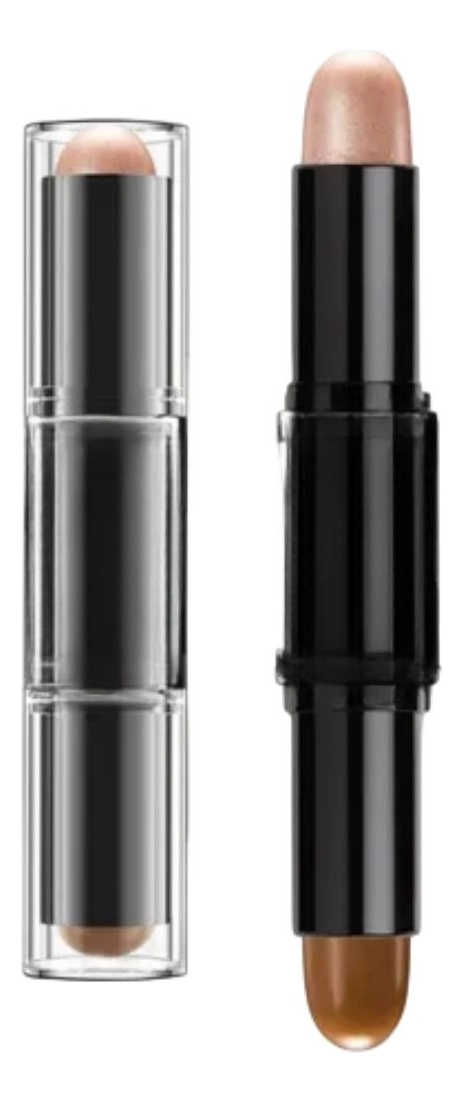 SET 2 BASE DE MAQUILLAJE + ILUMINADOR EN BARRA COSMETICO LAU - 4