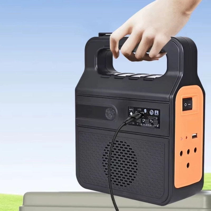 RADIO FM BLUETOOTH LAMPARA LED CARGA SOLAR CAMPING VIAJE LAU - 3