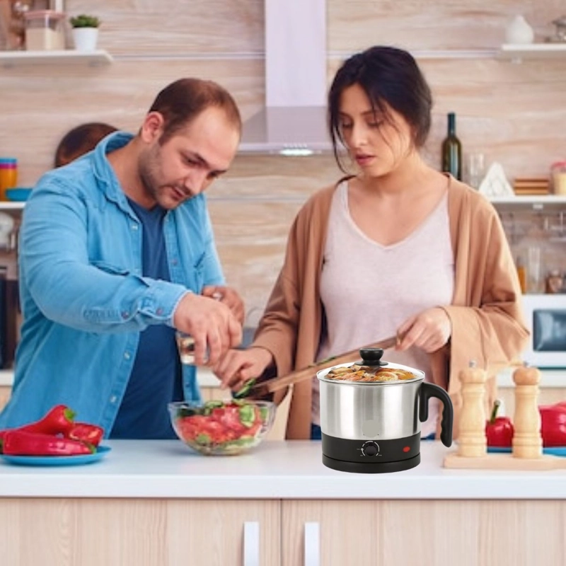 OLLA PORTATIL CAPACIDAD 1.5L PRACTICA COCINA HOGAR LAU - 6