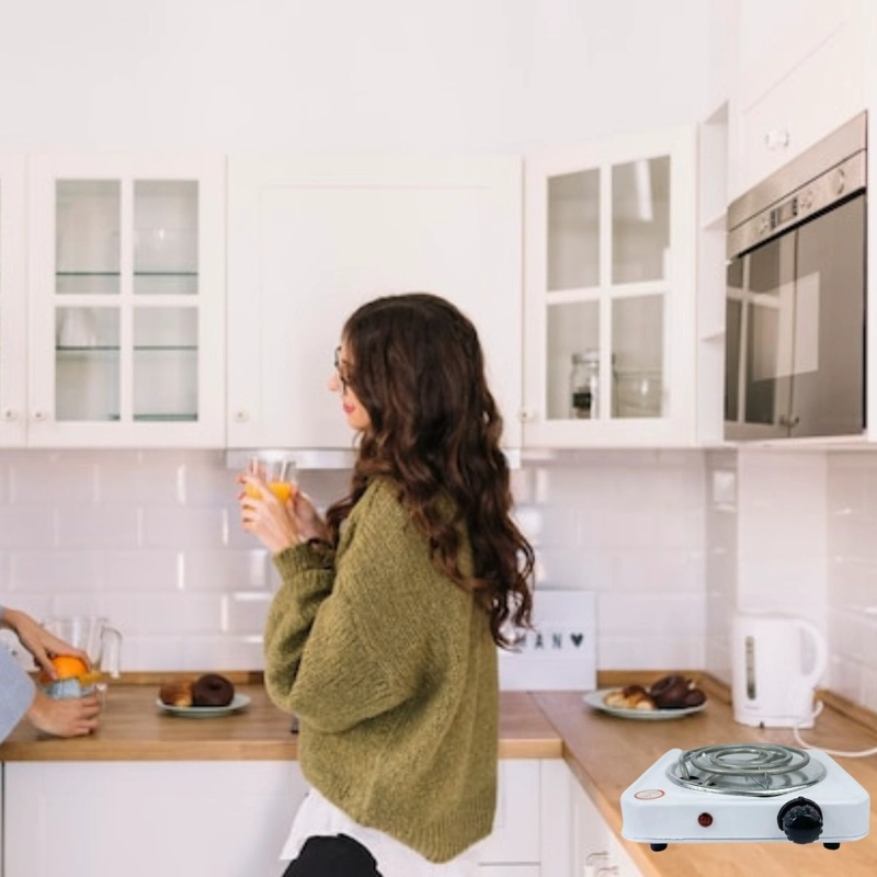 ENCIMERA COCINA PORTATIL 1000W DE PERILLA 1 HORNILLA LAU - 8