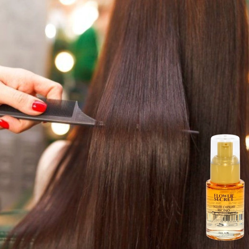 SET 2 ACEITES CAPILAR DE RICINO ELIMINA FRIZZ SUAVIDAD LAU - 3