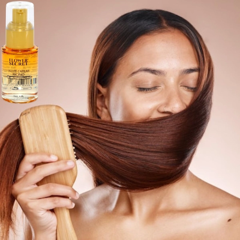 SET 2 ACEITES CAPILAR DE RICINO ELIMINA FRIZZ SUAVIDAD LAU - 8