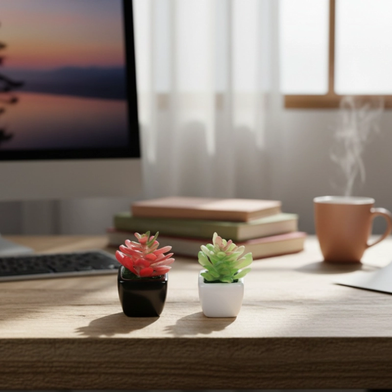 SET 3 PLANTA ARTIFICIAL DECORATIVA SUCULENTA ORNAMENTAL JHN - 8