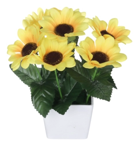 SET 2 PLANTA DECORATIVA ARTIFICIAL ARREGLO FLORAL HOGAR JHN - 1