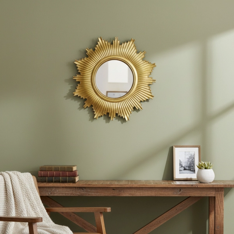 SET 3 ESPEJO DECORATIVO PARED INSPIRACION SOLAR ADORNO JHN - 9