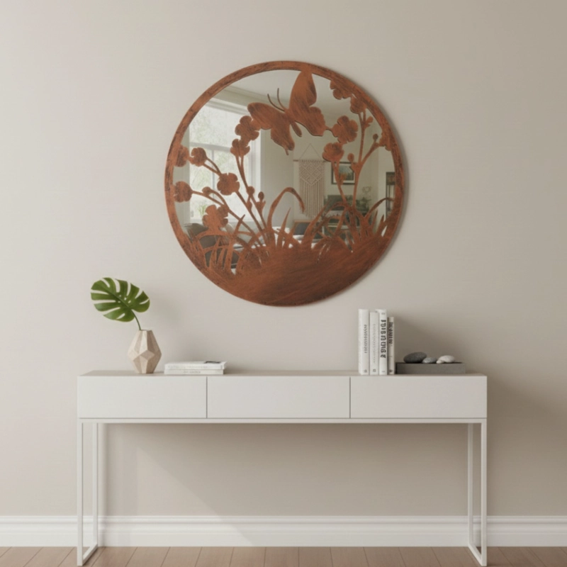 ESPEJO DECORATIVO PARED ARMONIA JARDIN ADORNO MODERNO JHN - 8