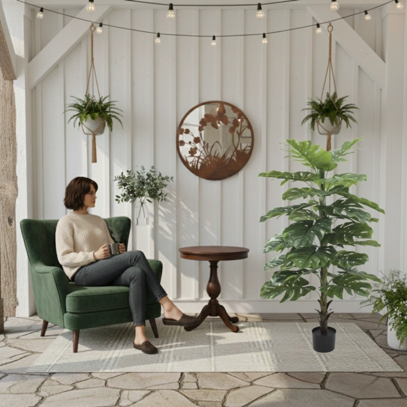 PLANTA ARTIFICAL DECORATIVA ORNAMENTAL REALISMO TROPICAL JHN - 6