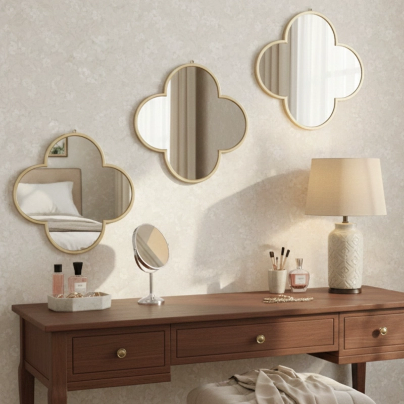 SET 3 ESPEJO DECORATIVO PARED ELEGANCIA CLASICA ADORNO JHN - 10