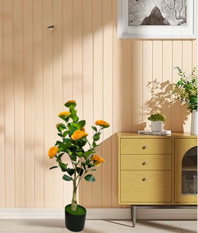 PLANTA ARTIFICIAL DECORATIVA DISEÑO FLORAL RAMIFICADO JHN - 9