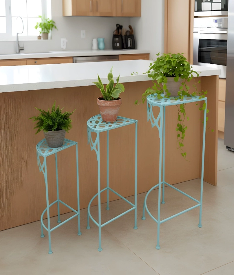 SET 3 MESA AUXILIAR DECORATIVA ESQUINA MULTIFUNCIONAL JHN - 9