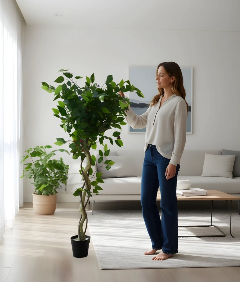 PLANTA ARTIFICIAL DECORATIVA DISEÑO REALISTA ELEGANTE JHN - 2