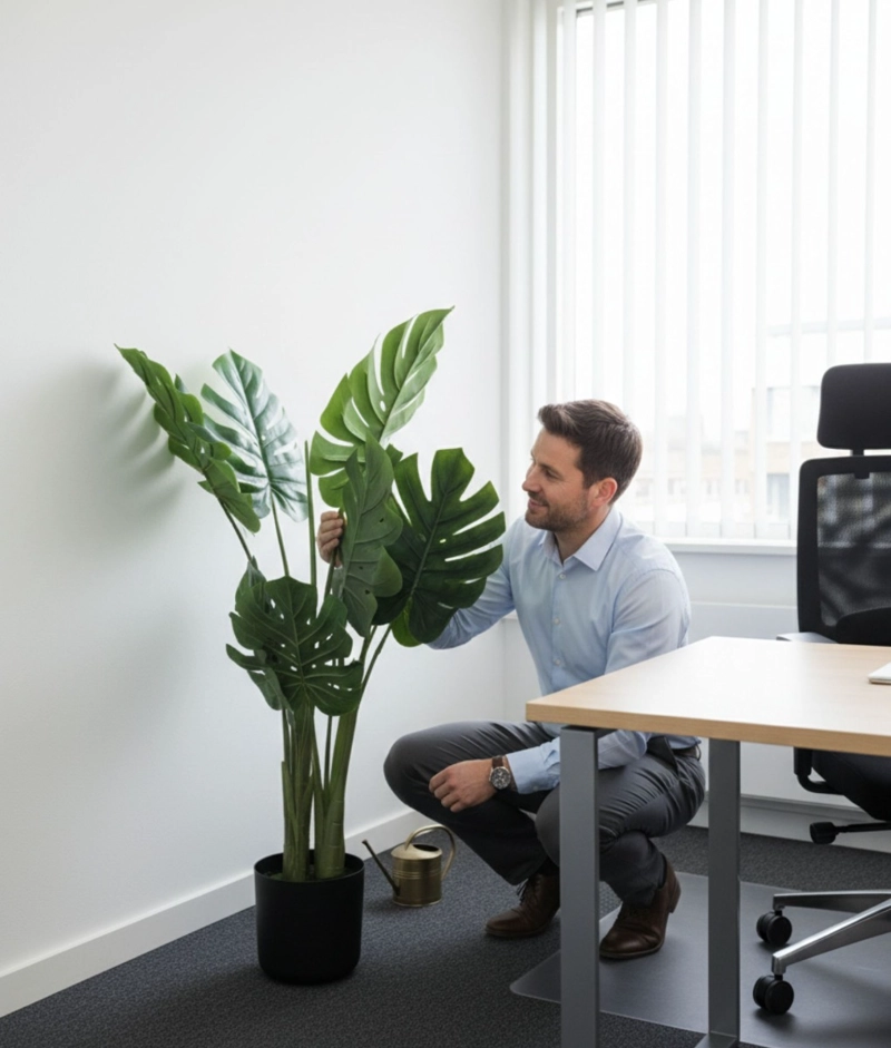 PLANTA ARTIFICIAL DECORATIVA DISEÑO TROPICAL ELEGANTE JHN - 3