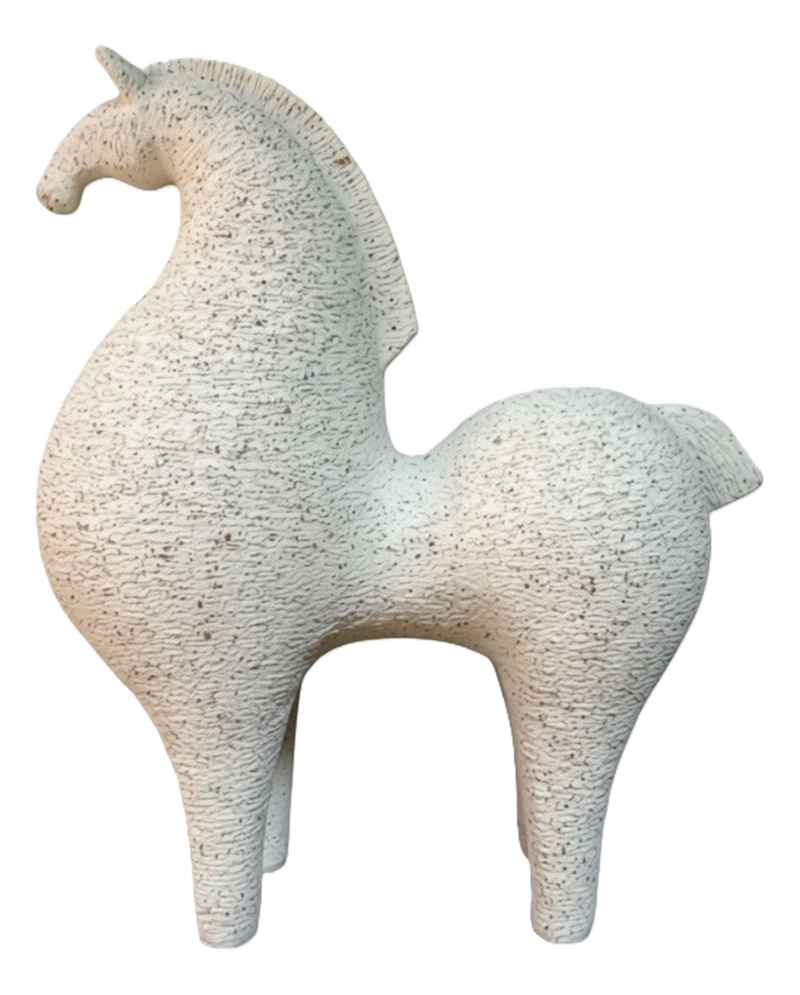 ESTATUA DECORATIVA FIGURA ESTILIZADA CABALLO ELEGANTE JHN - 1