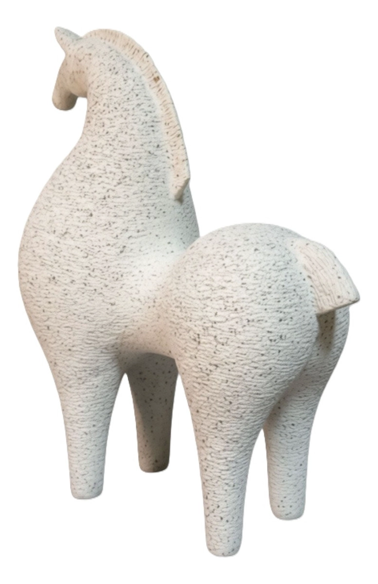 ESTATUA DECORATIVA FIGURA ESTILIZADA CABALLO ELEGANTE JHN - 3