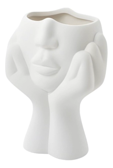 FLORERO DECORATIVO ROSTRO HUMANO MINIMALISTA ADORNO JHN - 3