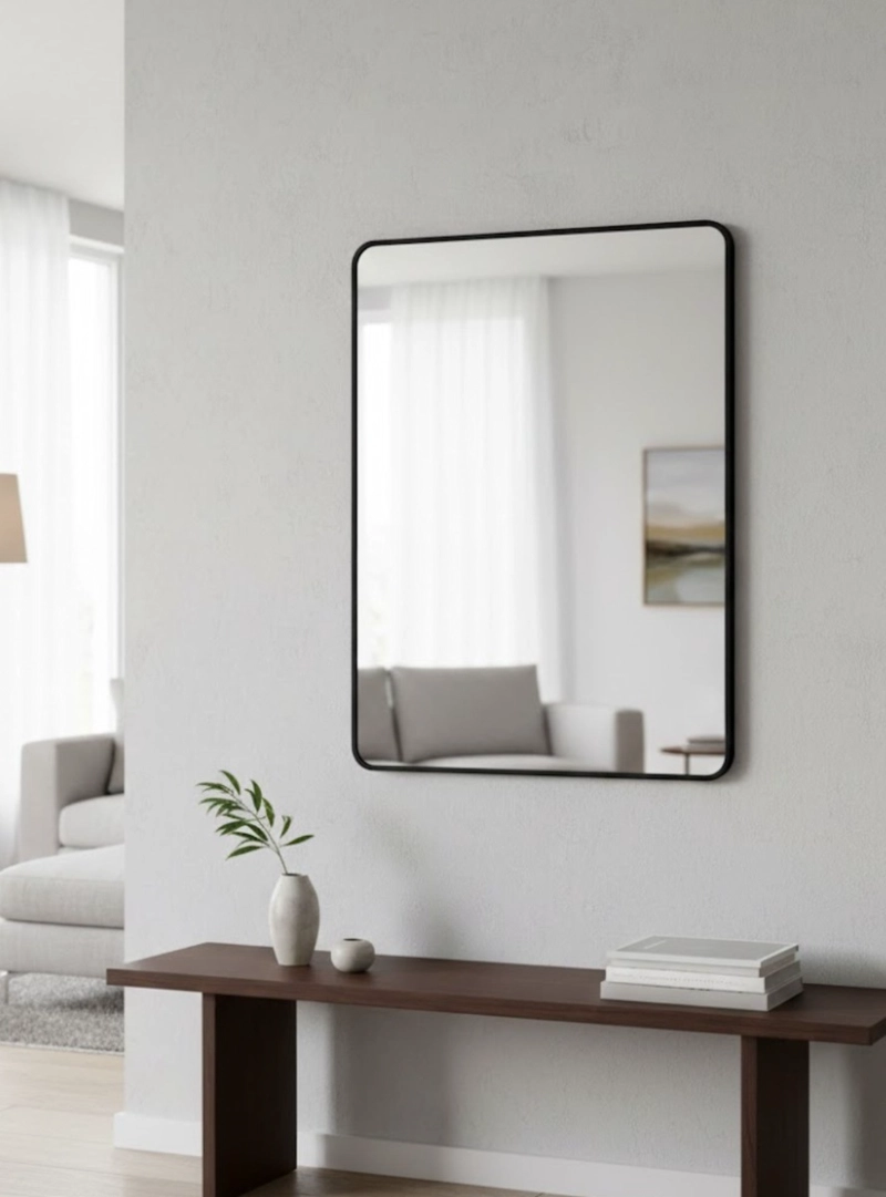 ESPEJO DECORATIVO PARED BORDES REDONDEADOS ADORNO JHN - 10