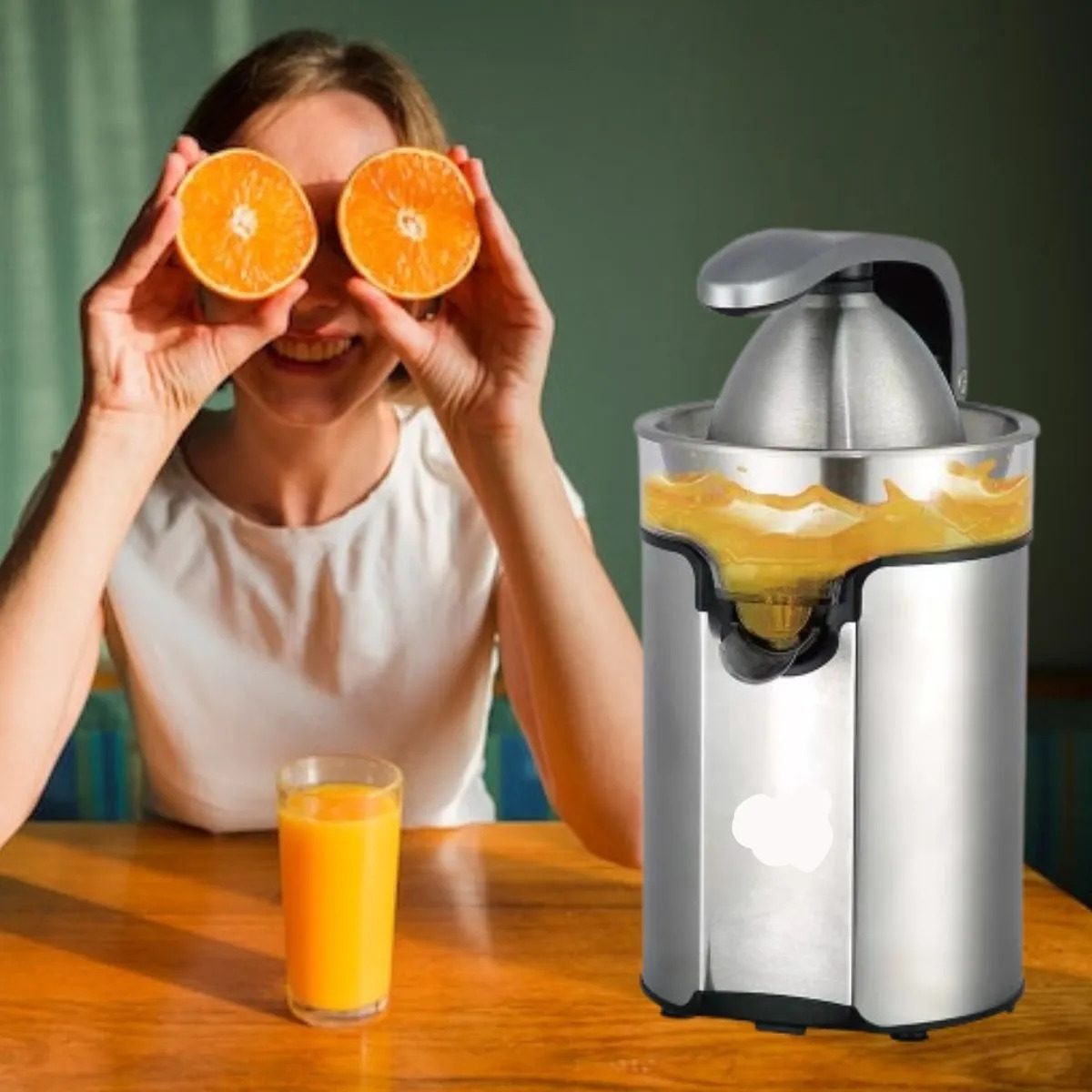 GENÉRICO MAQUINA EXPRIMIDOR DE NARANJAS 100W ACERO INOX LAU
