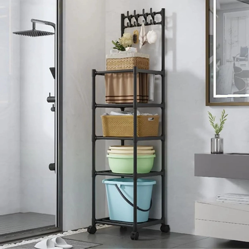 ORGANIZADOR DE 5 NIVELES CON RUEDAS BAÑO LAVANDERIA LAU - 8