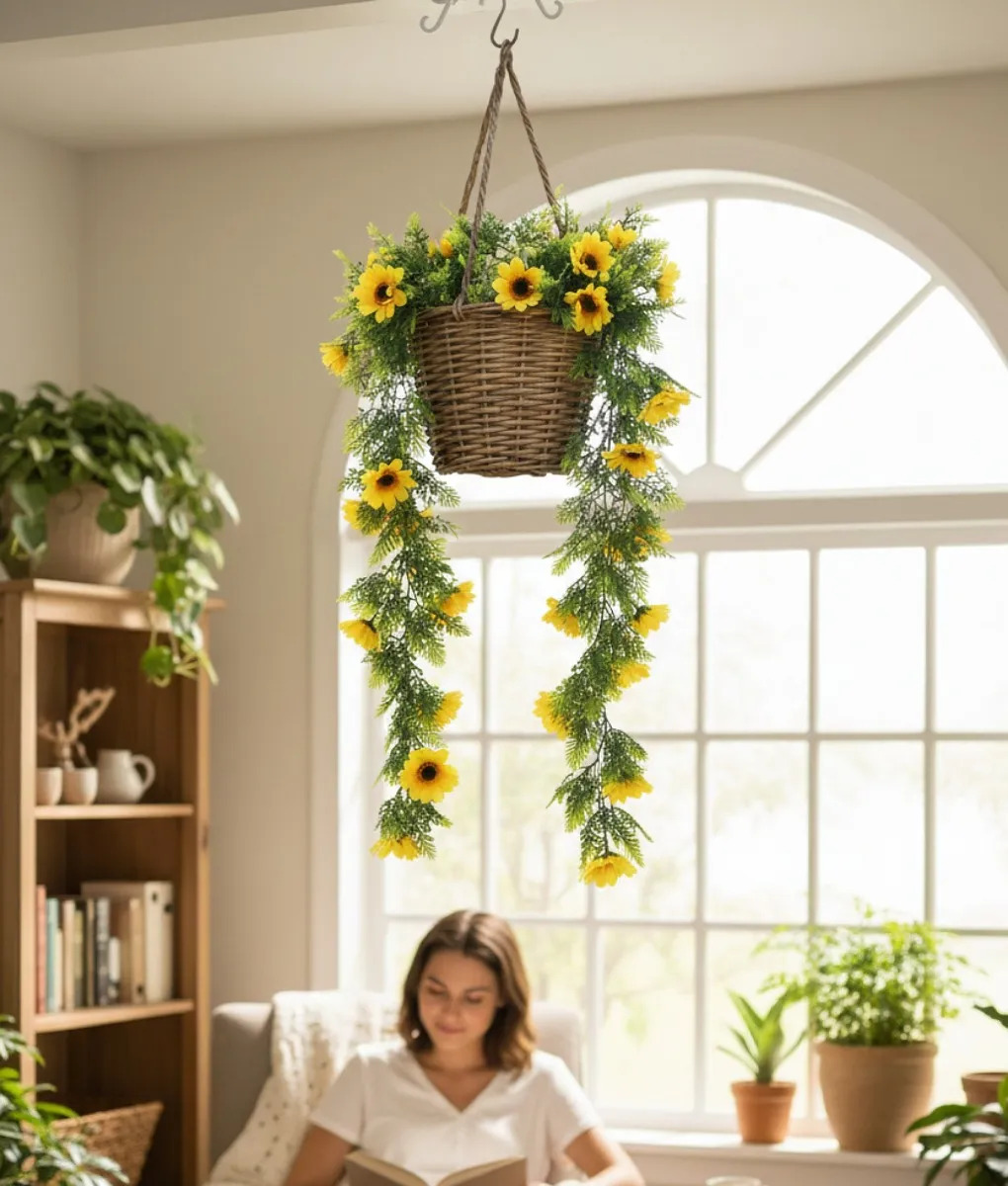 ENREDADERA FLORAL ARTIFICIAL CASCADA COLGANTE DECORATIVA JHN - 5
