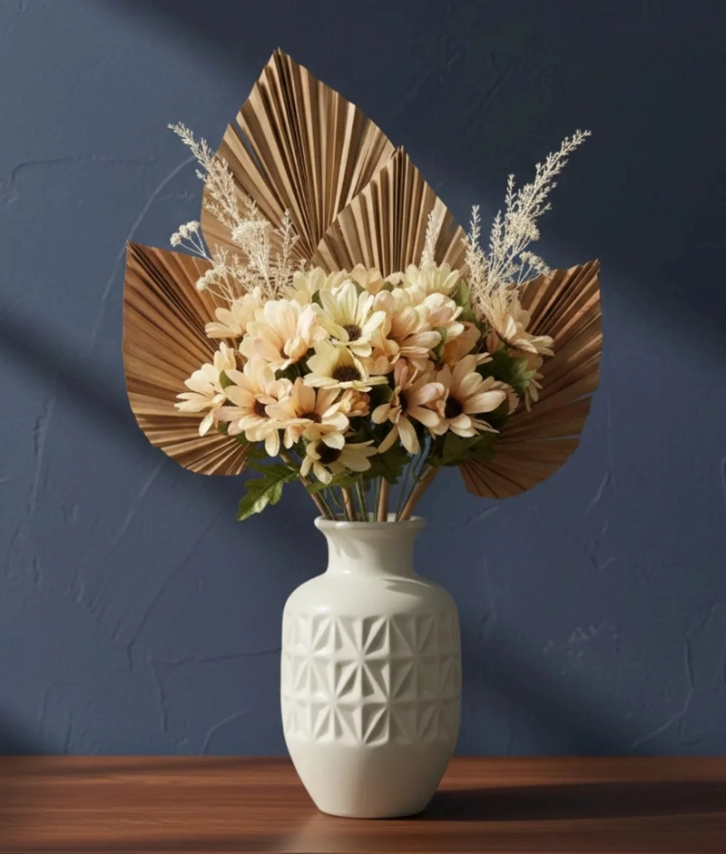 SET 2 FLORES ARTIFICIALES RAMO CAMPESTRE DECORATIVO JHN - 7