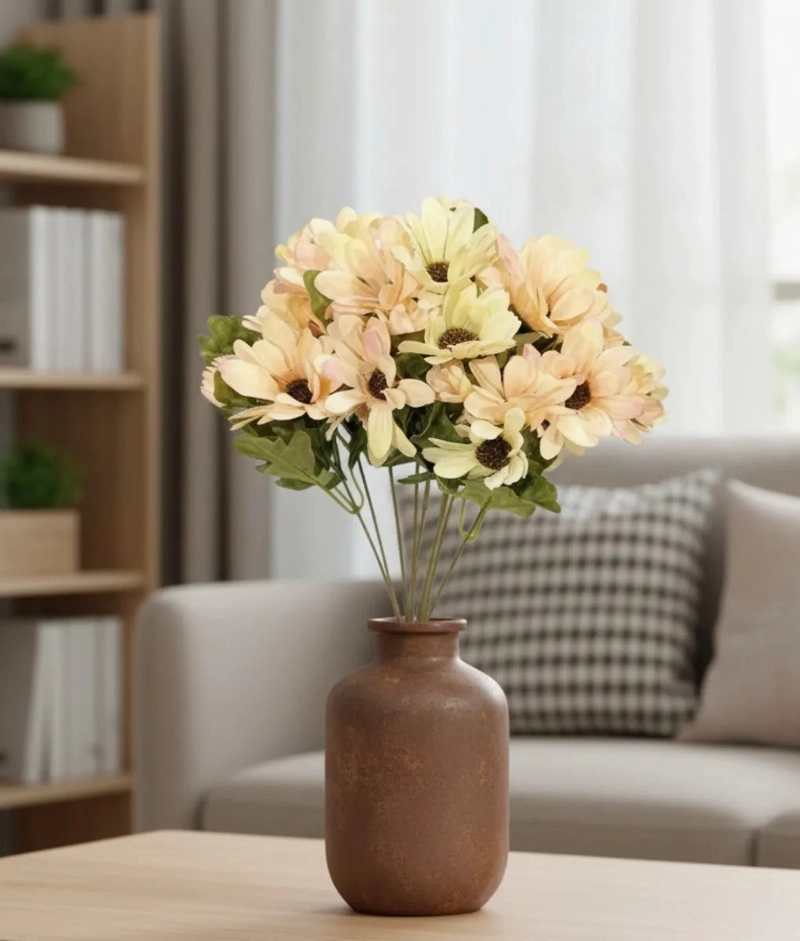 SET 2 FLORES ARTIFICIALES RAMO CAMPESTRE DECORATIVO JHN - 10