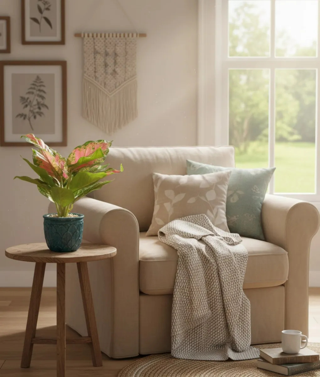 PLANTA DECORATIVA ARTIFICIAL FOLLAJE ESPLE NDIDO ELEGANTE JHN - 9