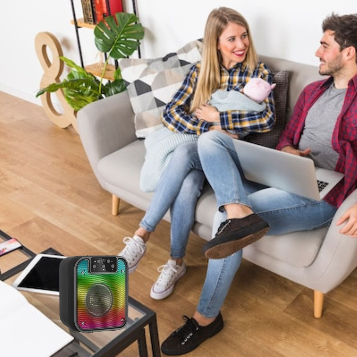 PARLANTE INALAMBRICO PORTATIL BLUETOOTH MUSICA SONIDO LAU - 2