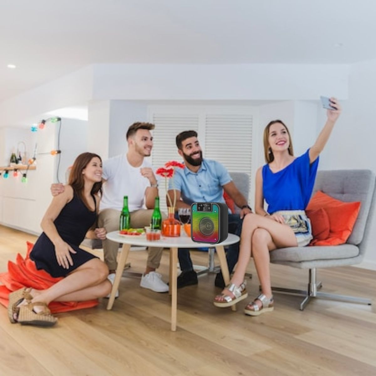 PARLANTE INALAMBRICO PORTATIL BLUETOOTH MUSICA SONIDO LAU - 3