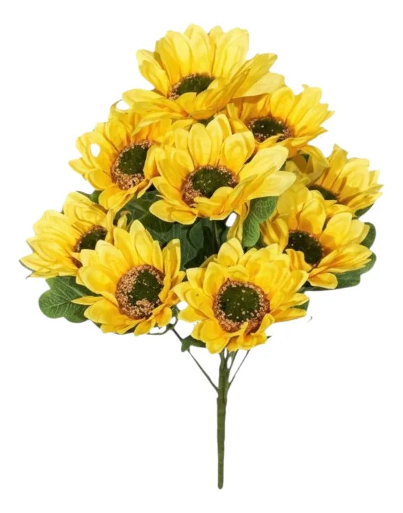 SET 2 FLORES ARTIFICIALES RAMO DECORATIVO MARGARITA JHN - 3