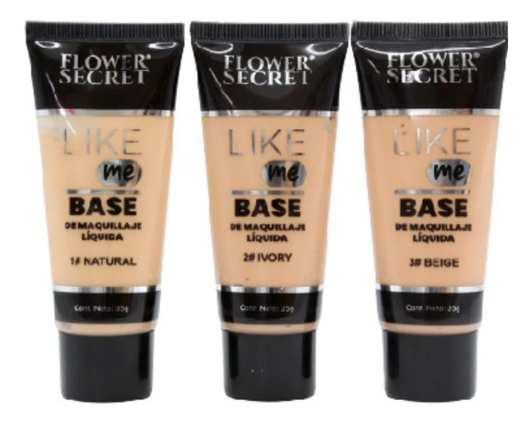 PACK 4 BASES DE MAQUILLAJE LIQUIDA LIKE ME 35G LAU - 4