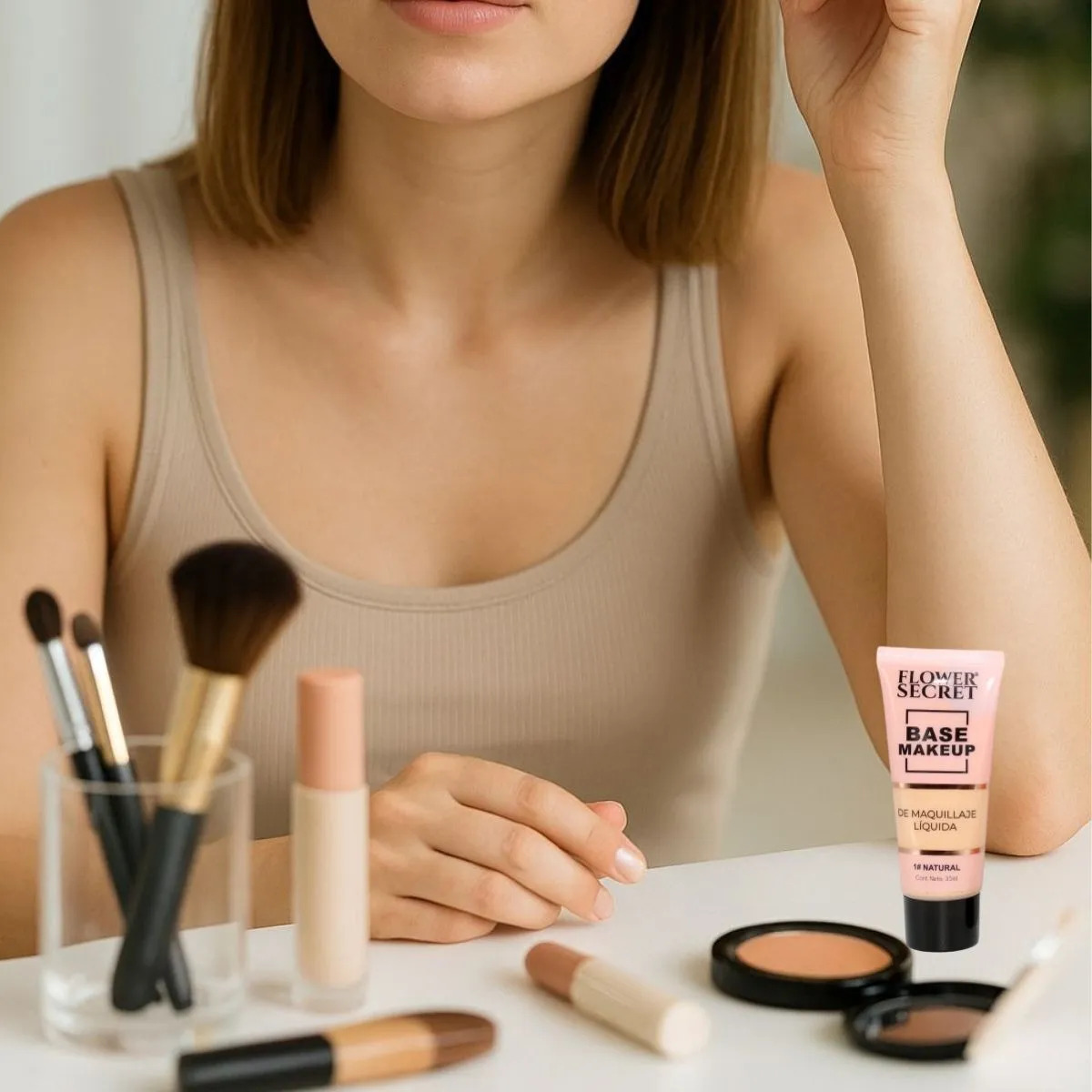 PACK 24 BASES DE MAQUILLAJE LIQUIDA ROSTRO BELLEZA LAU - 2