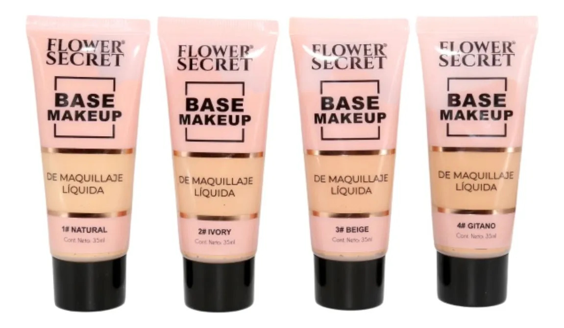 PACK 24 BASES DE MAQUILLAJE LIQUIDA ROSTRO BELLEZA LAU - 3