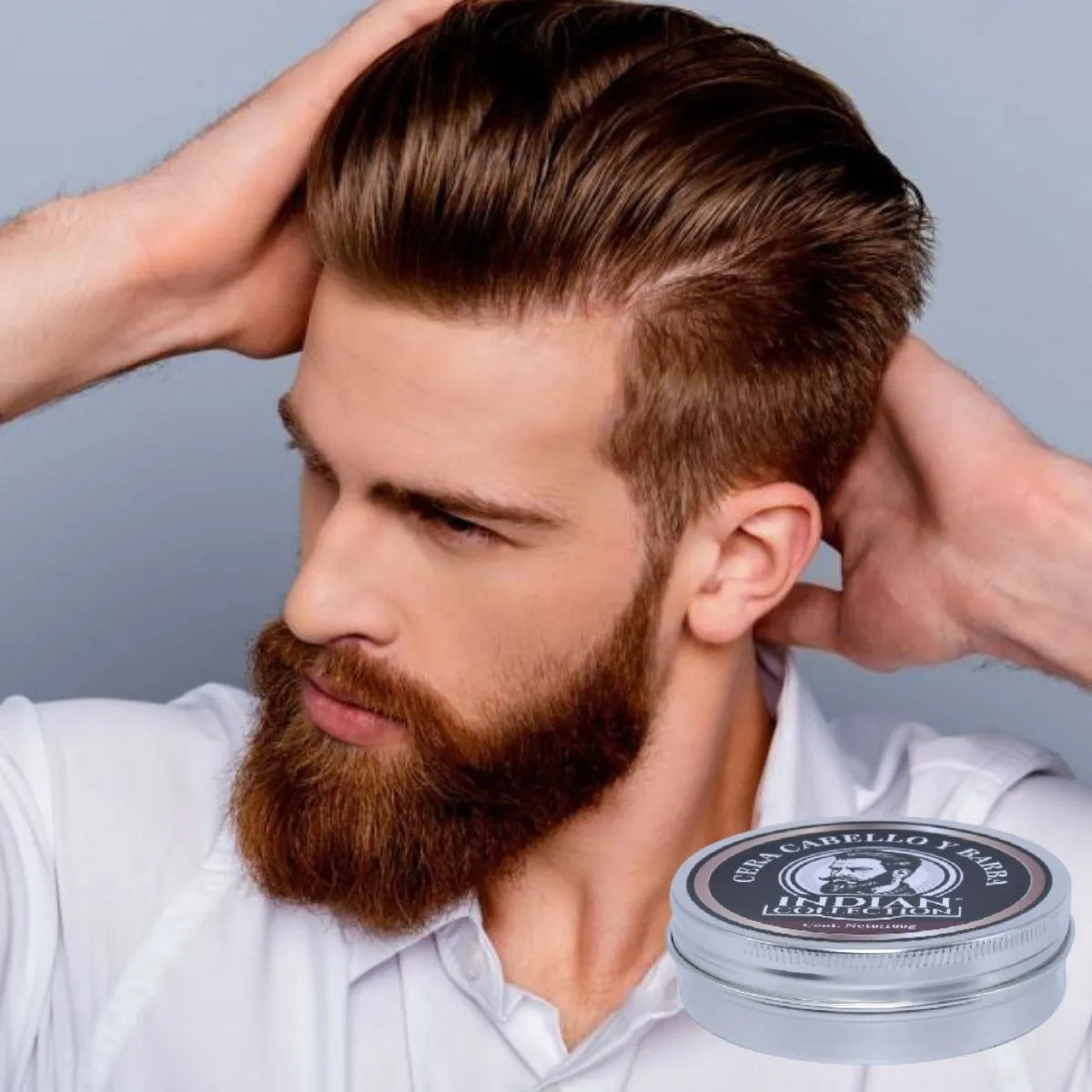SET 2 CERA FIJADOR PARA CABELLO Y BARBA 100GR  LAU - 9