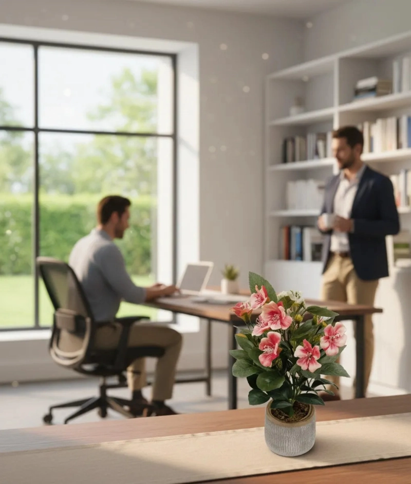 PLANTA DECORATIVA ARTIFICIAL ESTILO FLORAL CAMPIÑA JHN - 4