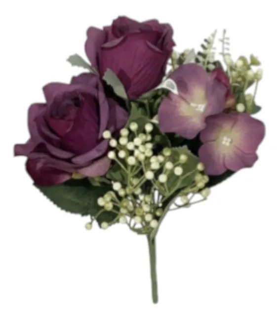 SET 3 FLORES ARTIFICIALES SILVESTRES RAMO DECORATIVO JHN - 1