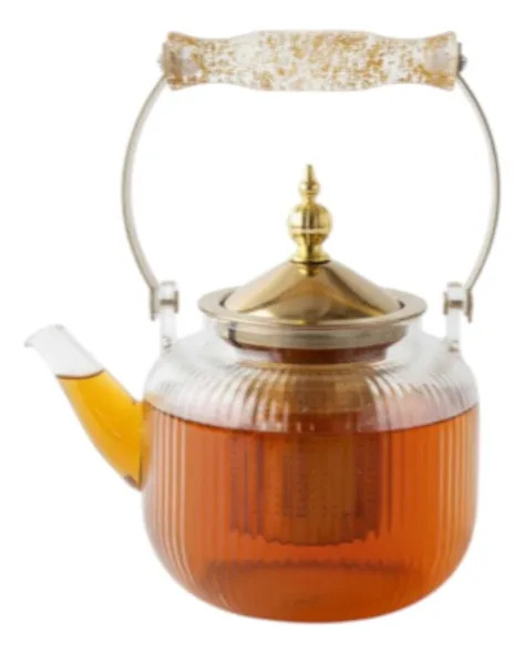 TETERA ELEGANTE DISEÑO ESTRIADO FUNCIONAL INFUSION JHN - 3