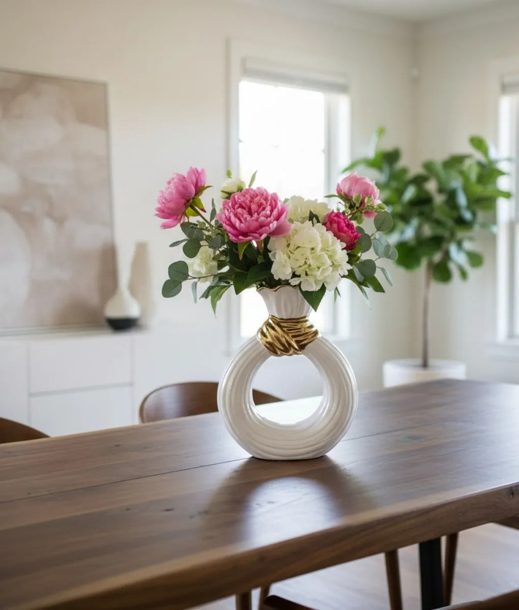 FLORERO DECORATIVO JARRON DISEÑO CONCEPTUAL ATREVIDO JHN - 10
