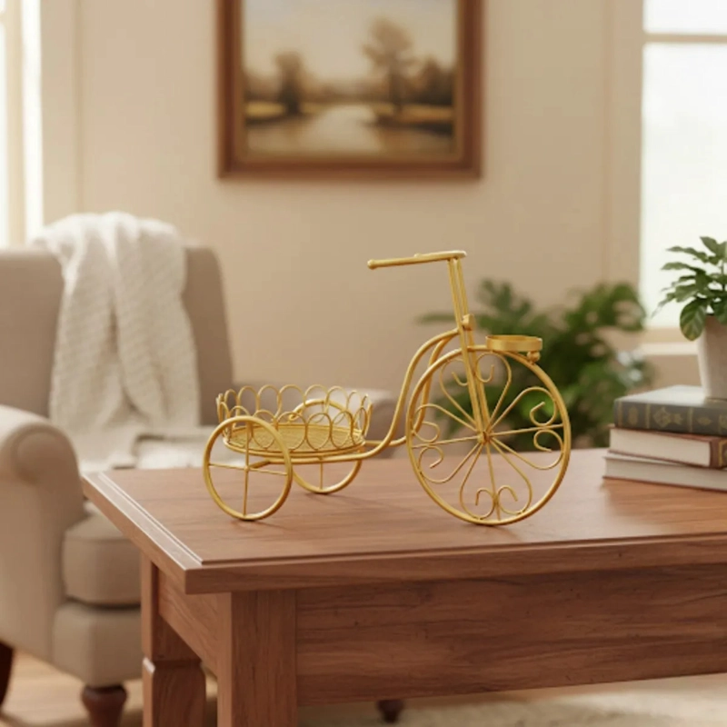 PORTA MACETA DECORATIVO BICICLETA ADORNO ESTILO CLASICO JHN - 10