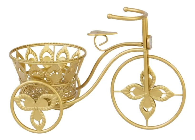 PORTA MACETA DECORATIVO DISEÑO BICICLETA VINTAGE ADORNO JHN - 1