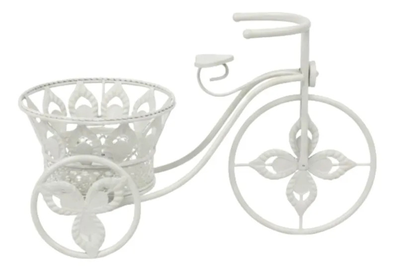 PORTA MACETA DECORATIVO DISEÑO BICICLETA VINTAGE ADORNO JHN - 3