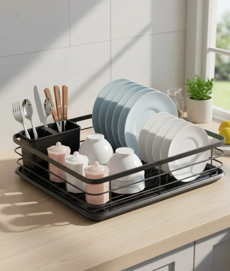 SECAPLATOS ESCURRIDOR LOZA COMPACTO DISEÑO MINIMALISTA JHN - 8