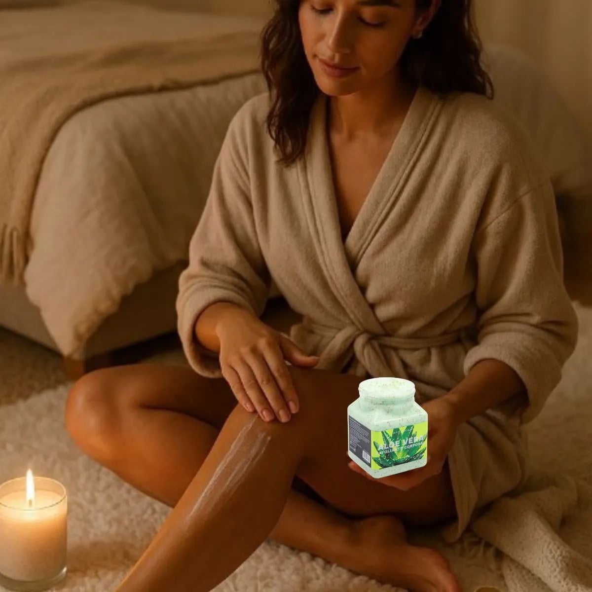 SET 2 EXFOLIANTES CORPORALES DE ALOE VERA PIEL SUAVE LAU - 4