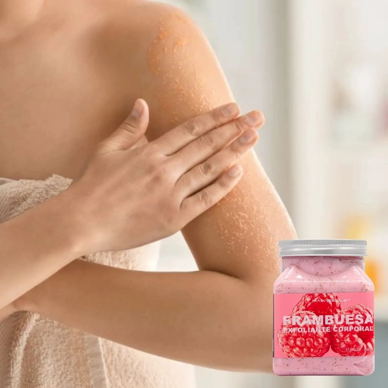 SET 2 EXFOLIANTES CORPORAL FRAMBUESA TODO TIPO DE PIEL  LAU - 7