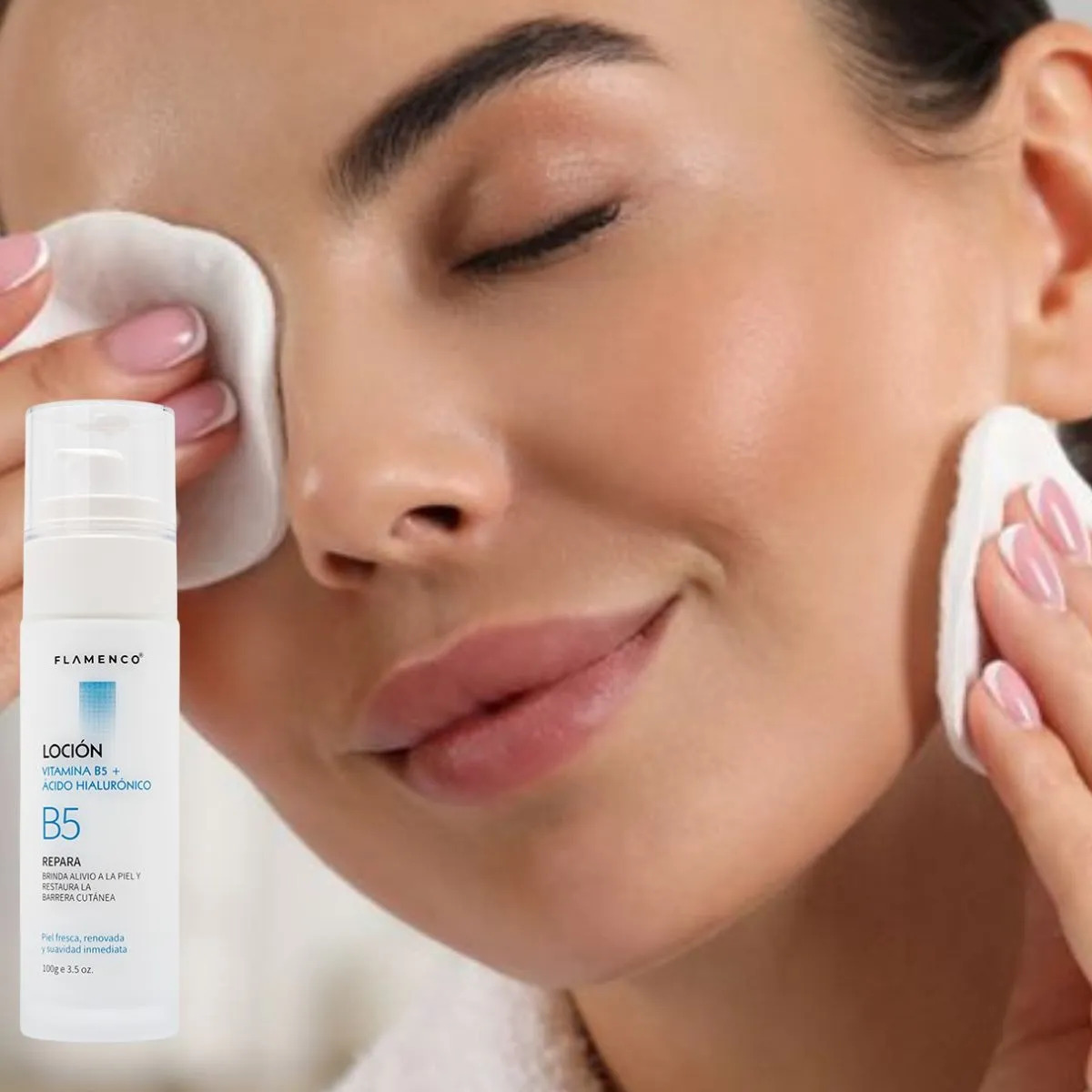 LOCION FACIAL VITAMINA B5 CON ACIDO HIALURONICO BELLEZA LAU - 2